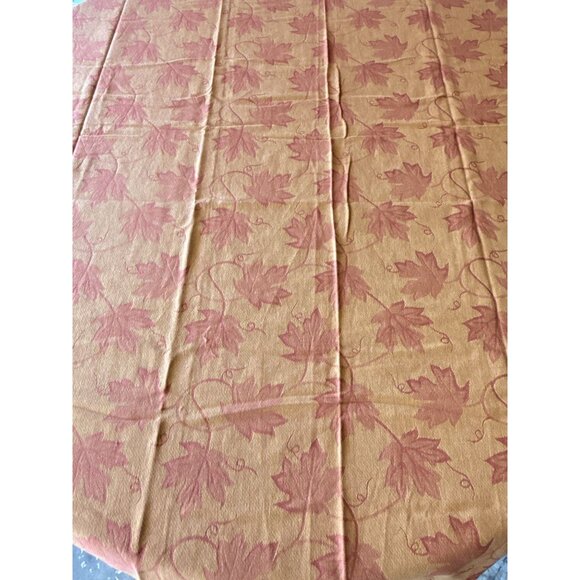 Maple Leaf Autumn Fall Harvest Tablecloth 60" x 84" Rustic - Picture 2 of 6